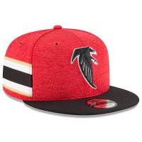 Men's Atlanta Falcons New Era Red/Black 2018 NFL Sideline Home Historic Official 9FIFTY Snapback Adjustable Hat 3058575